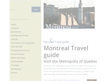 Tablet Screenshot of montreal-travelguide.com